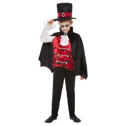 Smiffys Childrens/Kids Vampire Costume Set - 10-12 Years, Black/Red/White