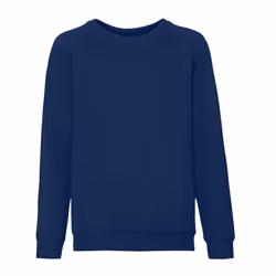 Fruit of the Loom Childrens/Kids Classic Raglan Sweatshirt - 12-13 Years, Navy