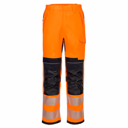 Portwest Mens Modaflame HVO Hi-Vis Work Trousers - 41R, Orange/Black
