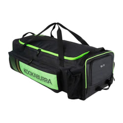 Kookaburra 2025 Pro 3500 Cricket Wheelie Duffle Bag - One Size, Black/Neon Green