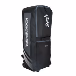 Kookaburra WD4000 Cricket Wheelie Duffle Bag - One Size, Black/Grey