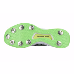 Kookaburra Unisex Adult KC 2.0 Spiked Cricket Shoes - 10 UK, White/Yellow/Green