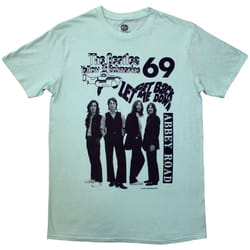 The Beatles Unisex Adult 1969 T-Shirt - S, Green