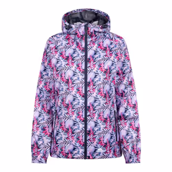 Trespass Womens/Ladies Indulge Foliage Print Packaway Jacket - XXL, Pink/Lilac