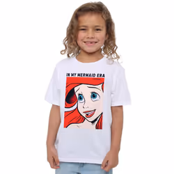 Disney Princess Childrens/Kids Mermaid Era T-Shirt - 9-11 Years, White