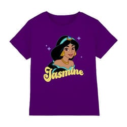 Disney Princess Childrens/Kids Jasmine Headshot T-Shirt - 7-8 Years, Purple