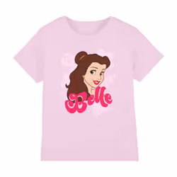 Disney Princess Childrens/Kids Belle Headshot T-Shirt - 9-11 Years, Light Pink