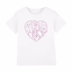 Frozen Childrens/Kids Anna And Elsa Heart T-Shirt - 9-11 Years, White