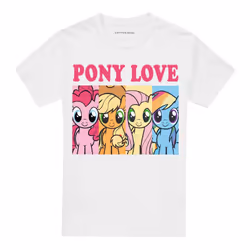 My Little Pony Mens Pony Love T-Shirt - L, White
