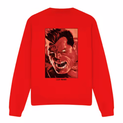 Marvel Unisex Adult Red Hulk Roar Sweatshirt - XXL, Red