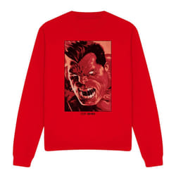 Marvel Unisex Adult Red Hulk Roar Sweatshirt - XXL, Red