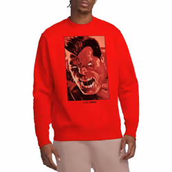 Marvel Unisex Adult Red Hulk Roar Sweatshirt - XXL, Red