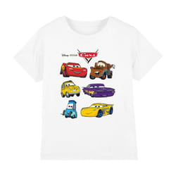 Cars Childrens/Kids Characters T-Shirt - 9-11 Years, White