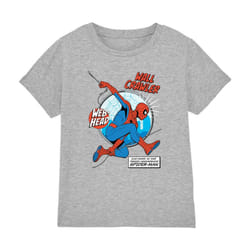Spider-Man Childrens/Kids Wall Crawler T-Shirt - 7-8 Years, Sport Heather