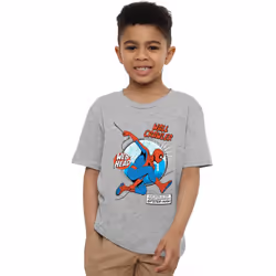 Spider-Man Childrens/Kids Wall Crawler T-Shirt - 7-8 Years, Sport Heather