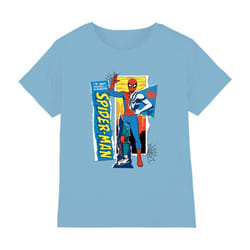 Spider-Man Childrens/Kids Scrapbook T-Shirt - 12-13 Years, Sky Blue