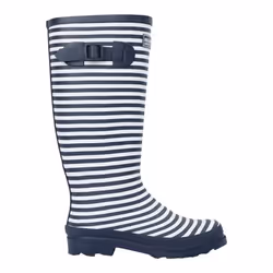 Regatta Womens/Ladies Fairweather III Contrast Striped Wellington Boots - 3 UK, Navy/White