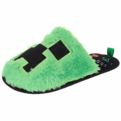 Minecraft Unisex Adult Creeper Slippers - S-M, Green