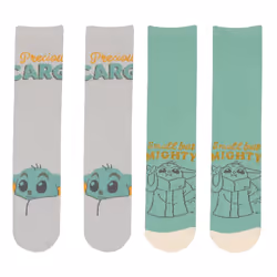 Star Wars The Mandalorian Unisex Adult Grogu Socks (Pack of 3) - S-M, Multicoloured