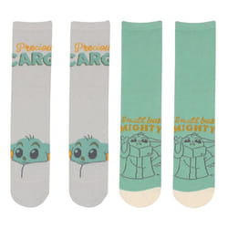 Star Wars The Mandalorian Unisex Adult Grogu Socks (Pack of 3) - L-XL, Multicoloured