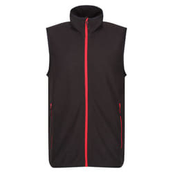 Regatta Professional Mens Fleece Gilet - 3XL, Black/Classic Red