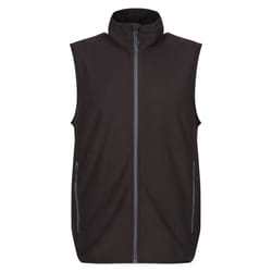 Regatta Professional Mens Fleece Gilet - S, Black/Seal Grey