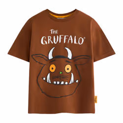 The Gruffalo Childrens/Kids Big Face Short-Sleeved T-Shirt - 2-3 Years, Brown