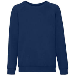 Fruit Of The Loom Childrens/Kids Classic Raglan Sweatshirt - 12-13 Years, Deep Navy