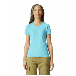 Gildan Womens/Ladies Ringspun Cotton Soft Touch T-Shirt - L, Sky