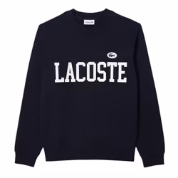 Lacoste Mens Flocked Fleece Sweatshirt - XS, Blue