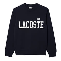 Lacoste Mens Flocked Fleece Sweatshirt - XS, Blue