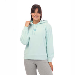Timberland Womens/Ladies Stacked Logo Loop Back Hoodie - 8-10 UK, Light Blue