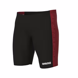 Arena Mens Jammer Abstract Tiles Swim Shorts - 26R, Black/Red