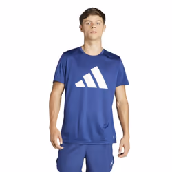 Adidas Mens Run It T-Shirt - XL, Dark Blue