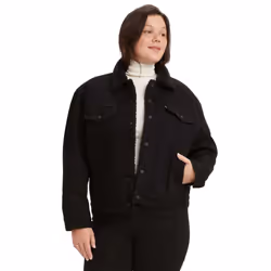 Levis Womens/Ladies Ex-Boyfriend Sherpa Trucker Jacket - 8 UK, Black