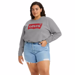 Levis Womens/Ladies Graphic Crew Neck Plus Sweatshirt