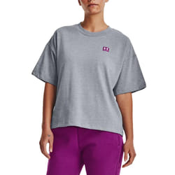 Under Armour Womens/Ladies Logo Heavyweight Oversized T-Shirt - 12 UK, Grey