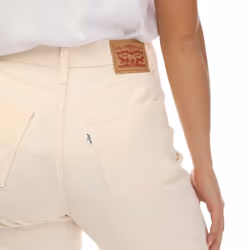 Levis Womens/Ladies Corduroy High Waist Mom Jeans - 28XS, White