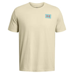 Under Armour Mens Block Logo T-Shirt - S, Brown