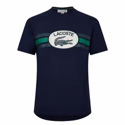 Lacoste Mens Monogram Cotton T-Shirt