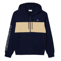 Lacoste Mens Colour Block Full Zip Hoodie - XS, Navy