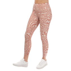 Adidas Womens/Ladies Essentials Zebra Print Yoga 7/8 Leggings - 6 UK, Clay Strata