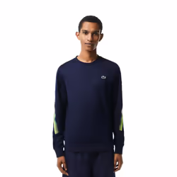 Lacoste Unisex Adult Stripe Logo Classic Tennis Sweatshirt - XS, Blue