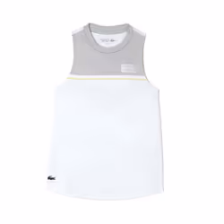 Lacoste Womens/Ladies Contrast Stretch Sport T-Shirt - 10 UK, White/Grey