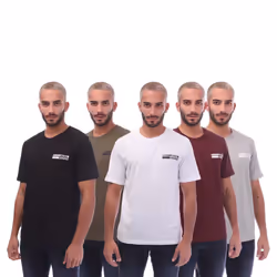 Jack And Jones Mens Speed T-Shirt (Pack of 5) - S, Multicoloured