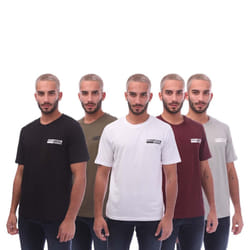 Jack And Jones Mens Speed T-Shirt (Pack of 5) - S, Multicoloured