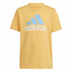 Adidas Childrens/Kids Essentials Logo T-Shirt & Shorts Set - 5-6 Years, Yellow/Blue