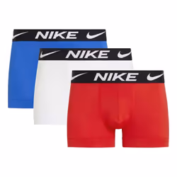 Nike Mens Essential Micro Dri-FIT Boxer Shorts (Pack of 3) - XS, Red/White/Blue