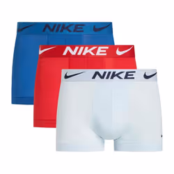 Nike Mens Essential Micro Dri-FIT Boxer Shorts (Pack of 3) - XL, White/Blue/Red