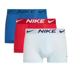 Nike Mens Essential Micro Dri-FIT Boxer Shorts (Pack of 3) - XL, White/Blue/Red